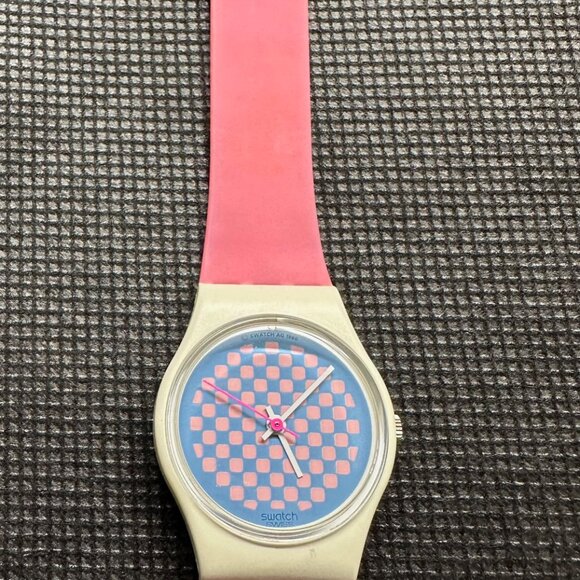 Swatch Watch Raspberry Shortcake LW113 Vintage 1987 - Picture 5 of 5